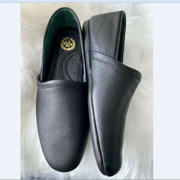 L.B. Evans Shoes Lb Evans Men Black Opera Aristocrat Casual Leather Loafers Slippers Sz 3 M
